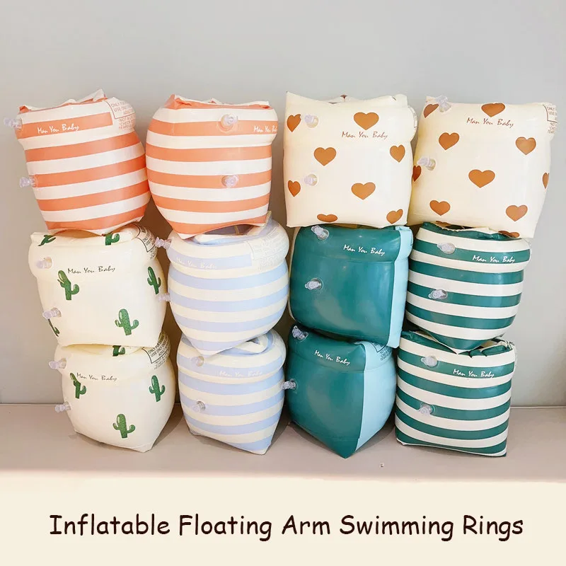 Anillos de natación para brazo para niños y adultos, mangas de brazo flotantes inflables, bolsa de aire doble, flotadores de brazo para piscina, accesorios de natación - imagen 2