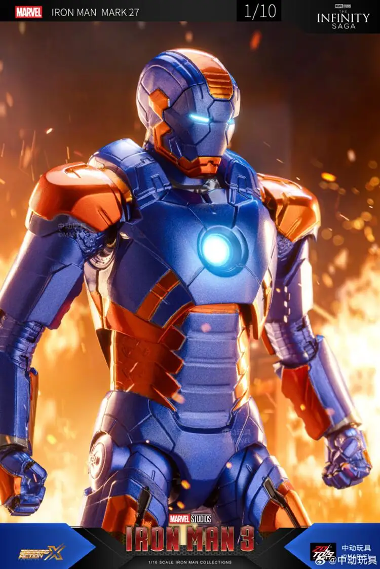 ZDToys originales Marvel The Avengers Iron Man MK27(Disco) Mk23 (Sombras) MK14 figura de acción de película 7 pulgadas juguetes coleccionables para adultos - imagen 3