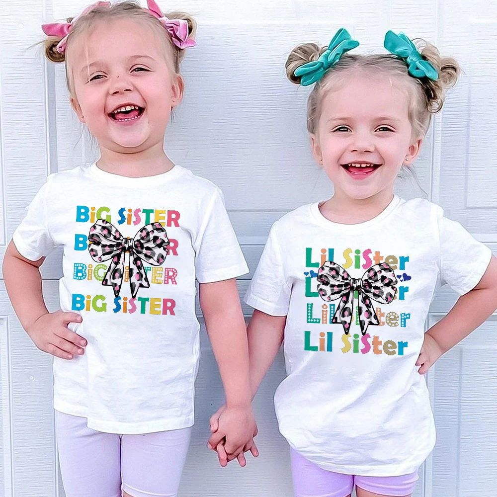 Camisetas con lazo para niña – Conjunto adorable para mayores