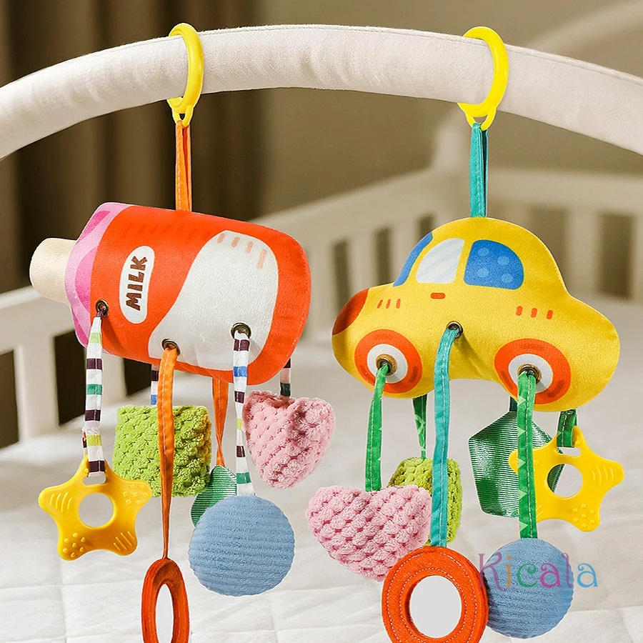 Cochecito de bebé, juguetes colgantes, campanas de viento colgantes para coche, campanas de cama colgantes relajantes, juguetes para asiento de seguridad de 0-6-12 meses, juguetes para cochecito de bebé - imagen 3