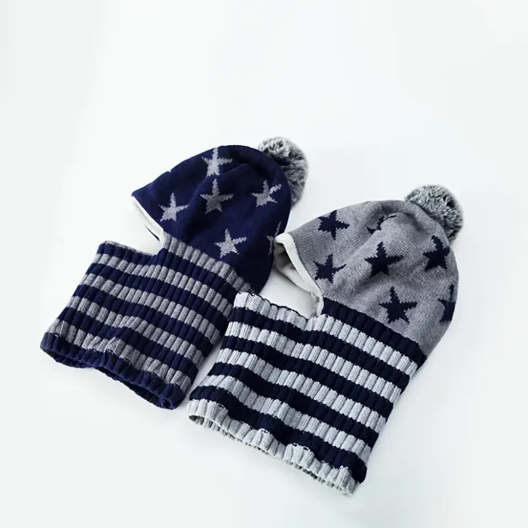 Gorro de punto de moda de dibujos animados cálido y grueso para niños y niñas de 3 a 7 años con orejeras resistente al frío a prueba de viento elástico ajustable - imagen 4
