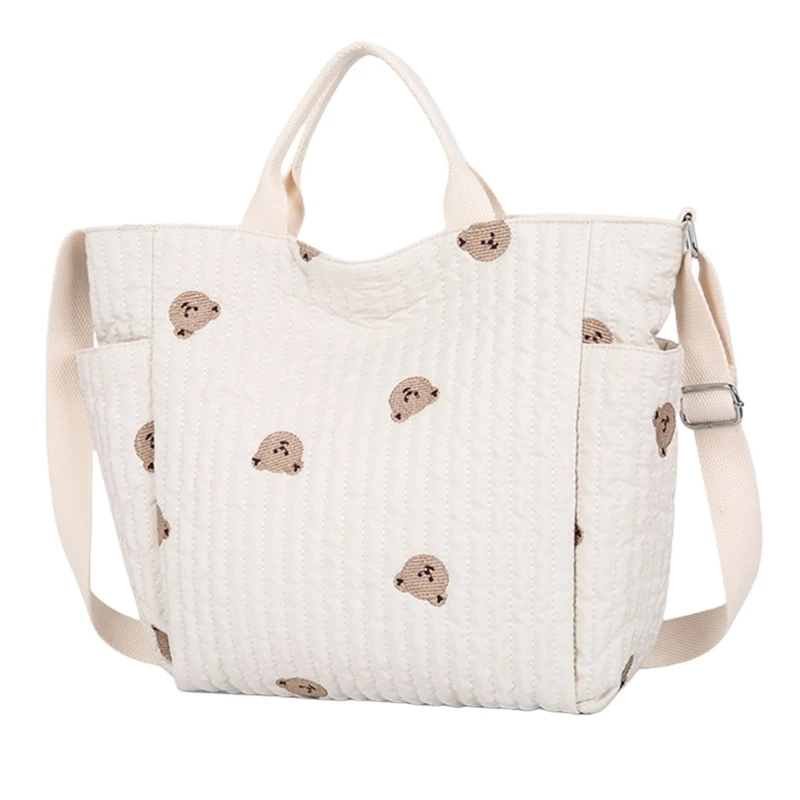 Bolsa maternidad multipropósito QX2D con múltiples bolsillos para bolso hombro madre bebé - imagen 4