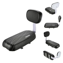 Asiento de bicicleta infantil con respaldo y reposabrazos
