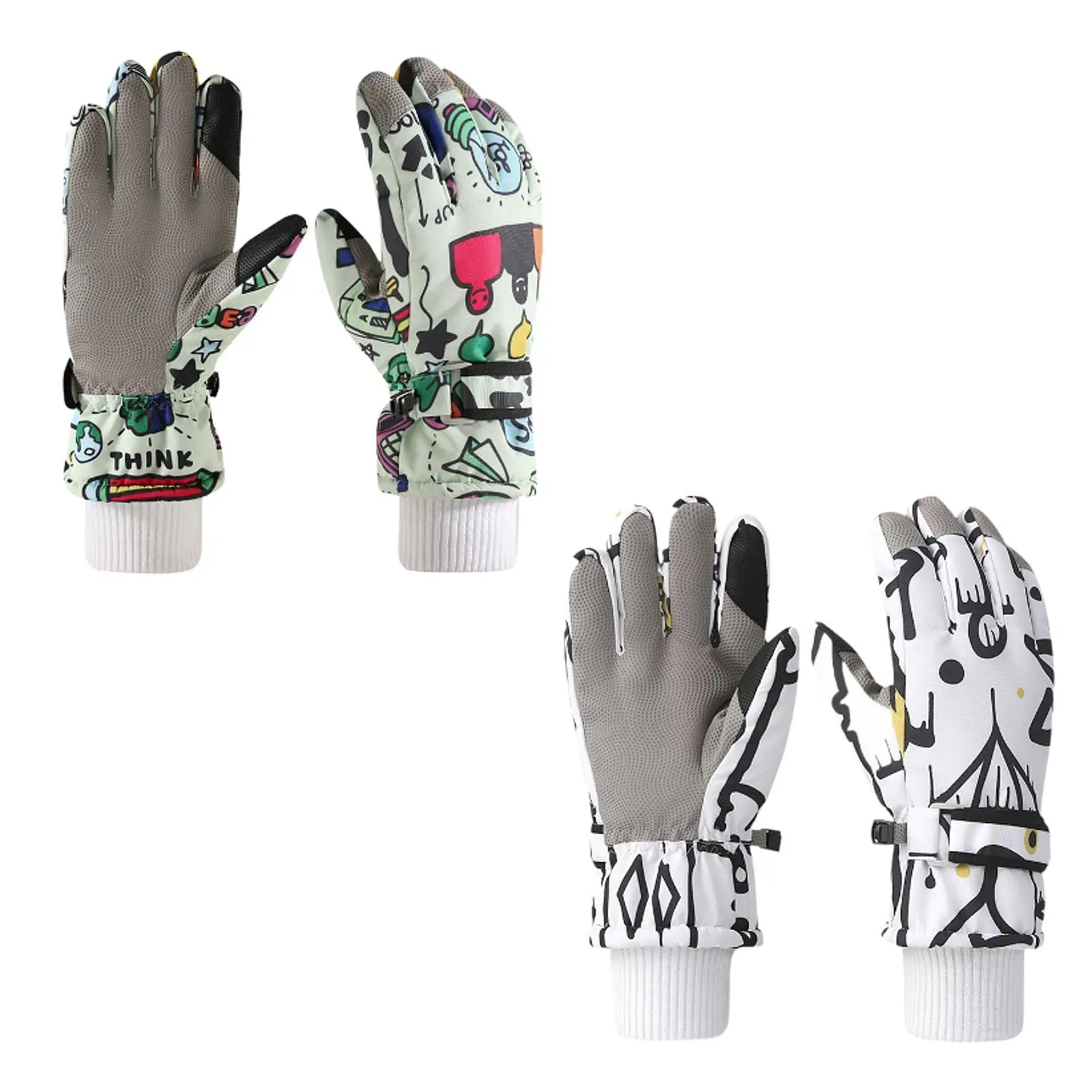 Guantes de motocicleta para hombre, guantes de conducción al aire libre, antideslizantes, a prueba de viento, pantalla táctil, manoplas cálidas para senderismo, esquí, ciclismo - imagen 3
