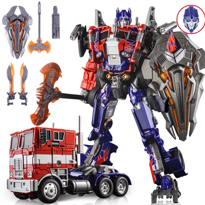 Nueva transformación M-01 Commander versión oscura Golden Optimus Prime figura de acción modelo aleación Robot coche juguetes regalo de cumpleaños - imagen 4