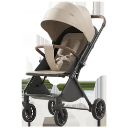 Cochecito de bebé ligero, plegable, reclinable y bidireccional