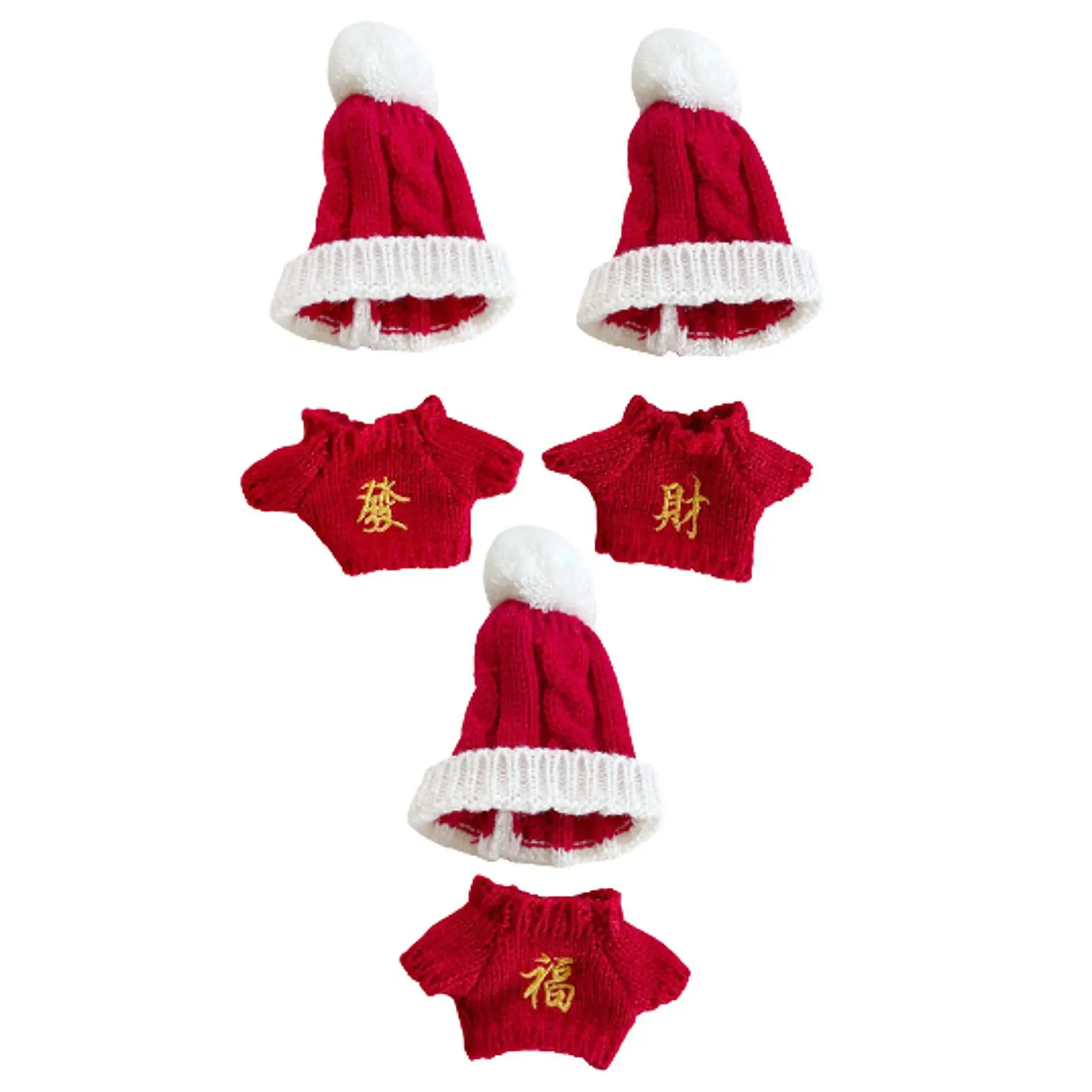 Mini 6 inch Doll Clothes Comfortable DIY Cute Doll Clothes for Pendant Doll Kids Age 5-7 8-10 17cm Doll 15cm Doll Birthday Gift