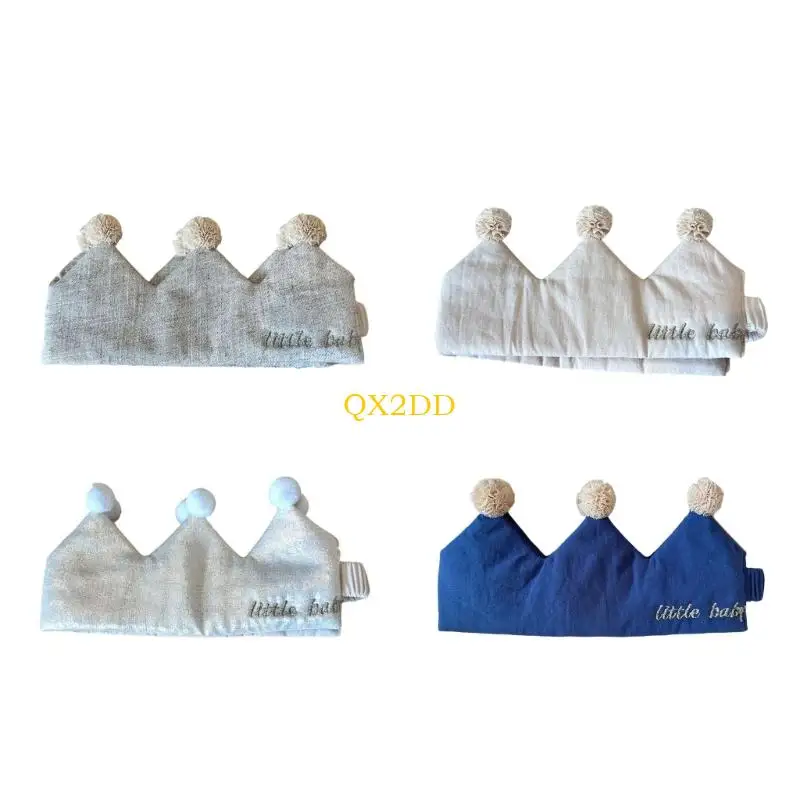 QX2D Gorros elásticos reales para niños Sesión fotos para fiestas cumpleaños 100 días