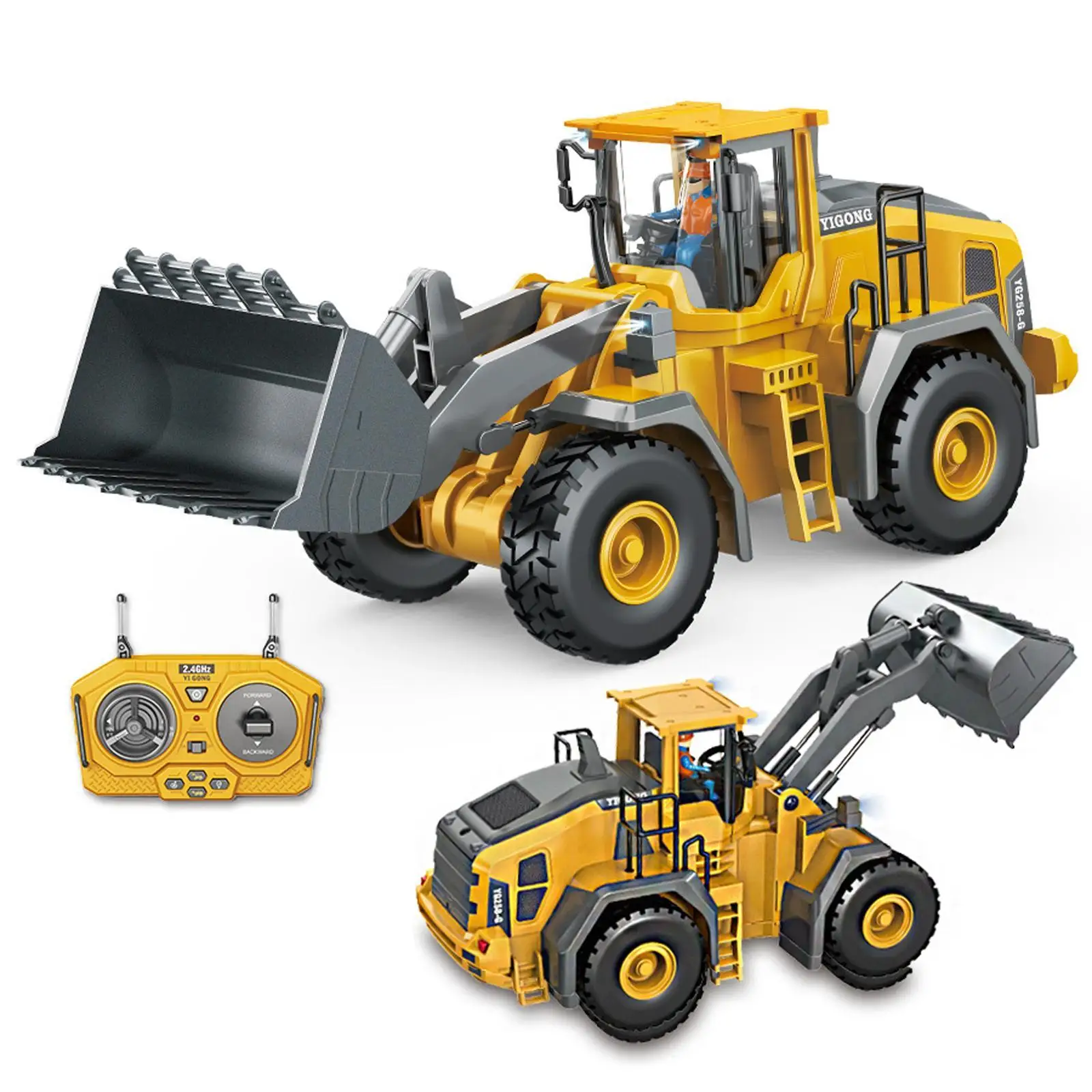 Remote Control Excavator Toy RC Excavator Toy for Kids Children 4-7 Year Old