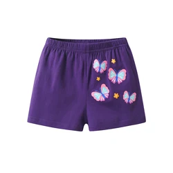 DXTON Conjunto de verano para niña con blusa y shorts de mariposas