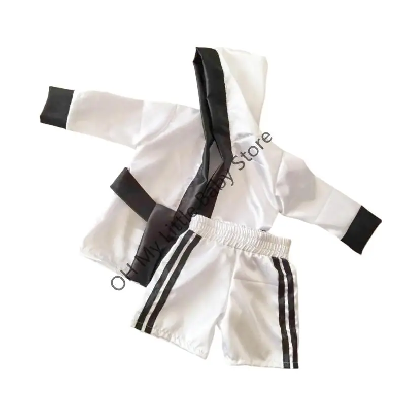 Disfraz boxeo recién nacido M76C para accesorios creativos tela suave 0-6 meses - imagen 2