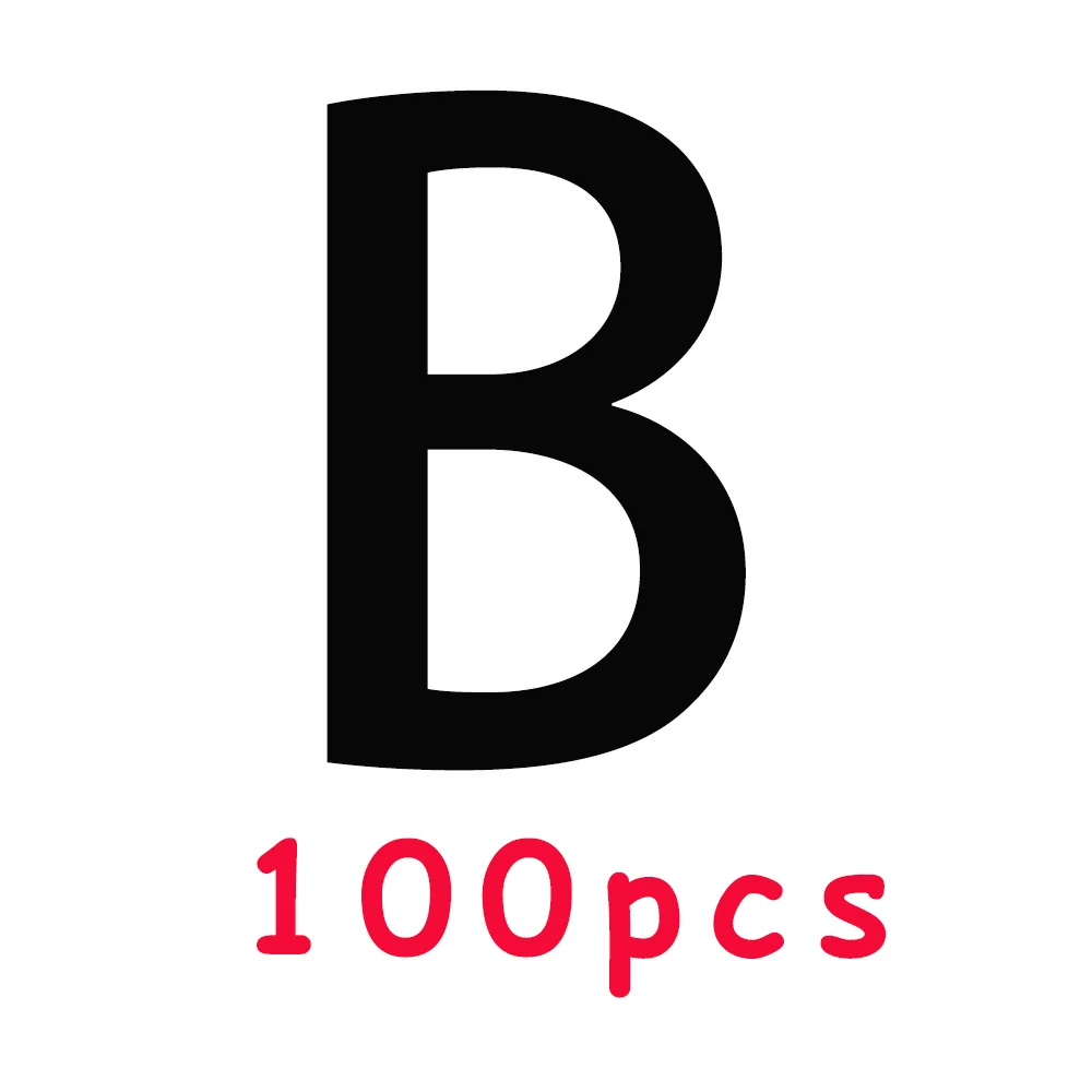100pcs B