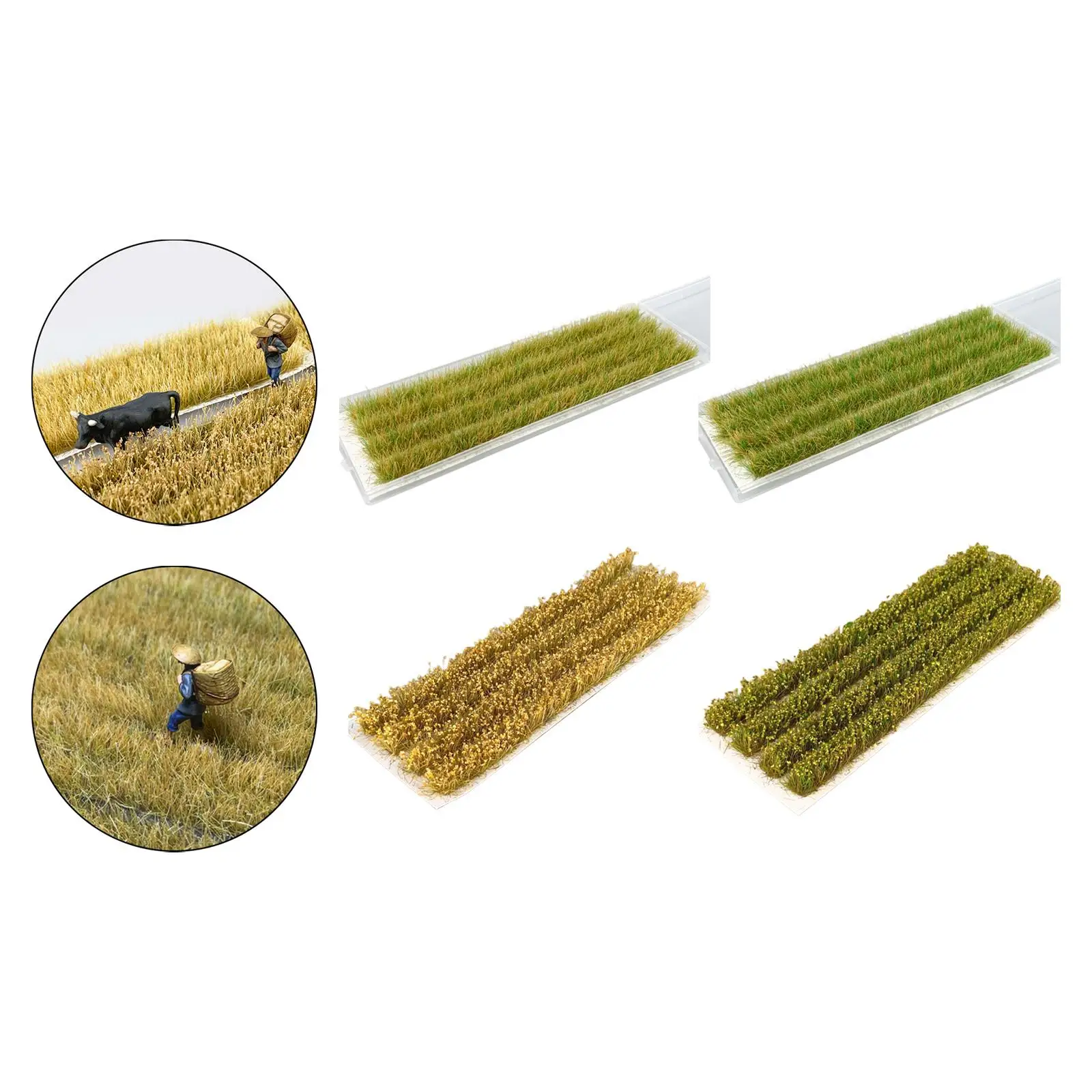 Grass Miniature Field Grass Model Handmade Scenery Supplies Resin Ornament