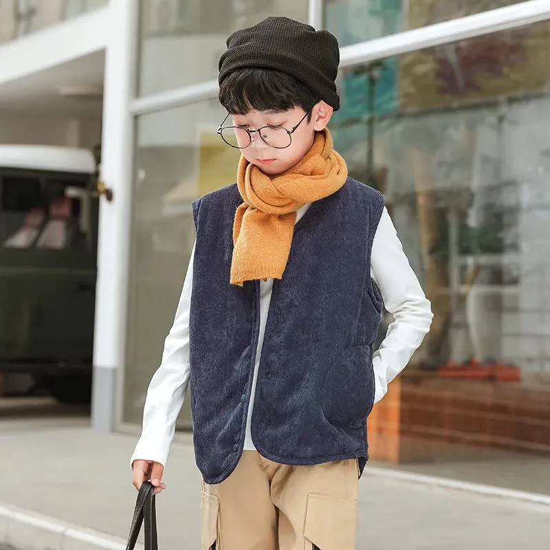 Chaleco de pana acolchado para niños – Moderno y térmico - imagen 5