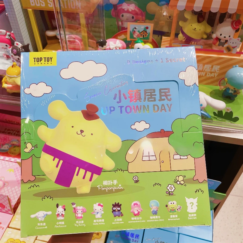 Sanrio personajes caja ciega juguetes día Kuromi Hello Kitty melodía Cinnamoroll Purin figura modelo coleccionar adornos - imagen 2