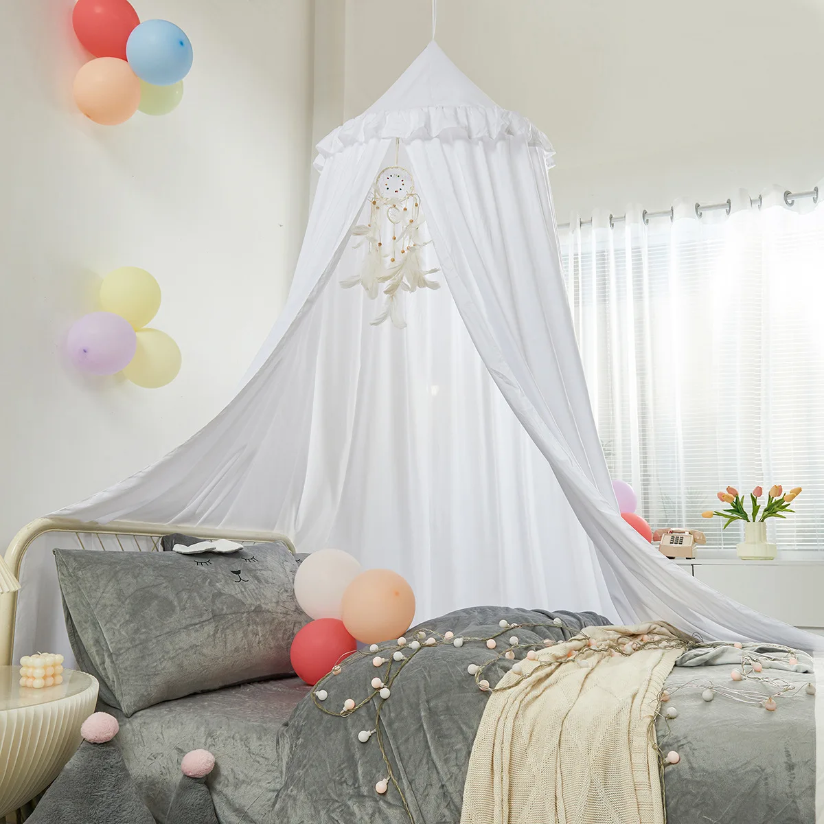 Nookdecor mosquitera para cuna de bebé con dosel princesa