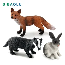 Caliente conejo de Pascua, Lobo, ciervo, León, zorro, suricata, ardilla, estatuilla, decoración del hogar, accesorios de decoración de jardín de hadas en miniatura modernos