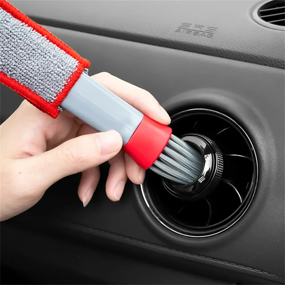 Herramienta de limpieza de ventilación de aire acondicionado de coche, cepillo de vacío multiusos, accesorios de Interior de coche, cepillo de limpieza multiusos - imagen 2