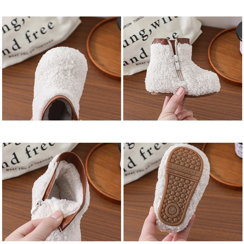 Botas de invierno para niños y niñas con suela antideslizante - imagen 5