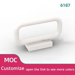 100 Uds. Bloques de construcción MOC 6187 piezas de barra 1x4x2 Panel de barandilla de valla de pista ensambla partículas compatibles ladrillos técnicos Juguetes