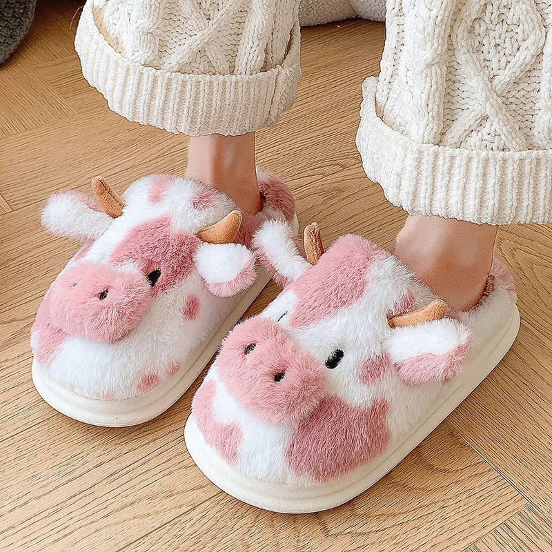 Zapatillas cálidas de invierno antideslizantes con punta cerrada - imagen 3