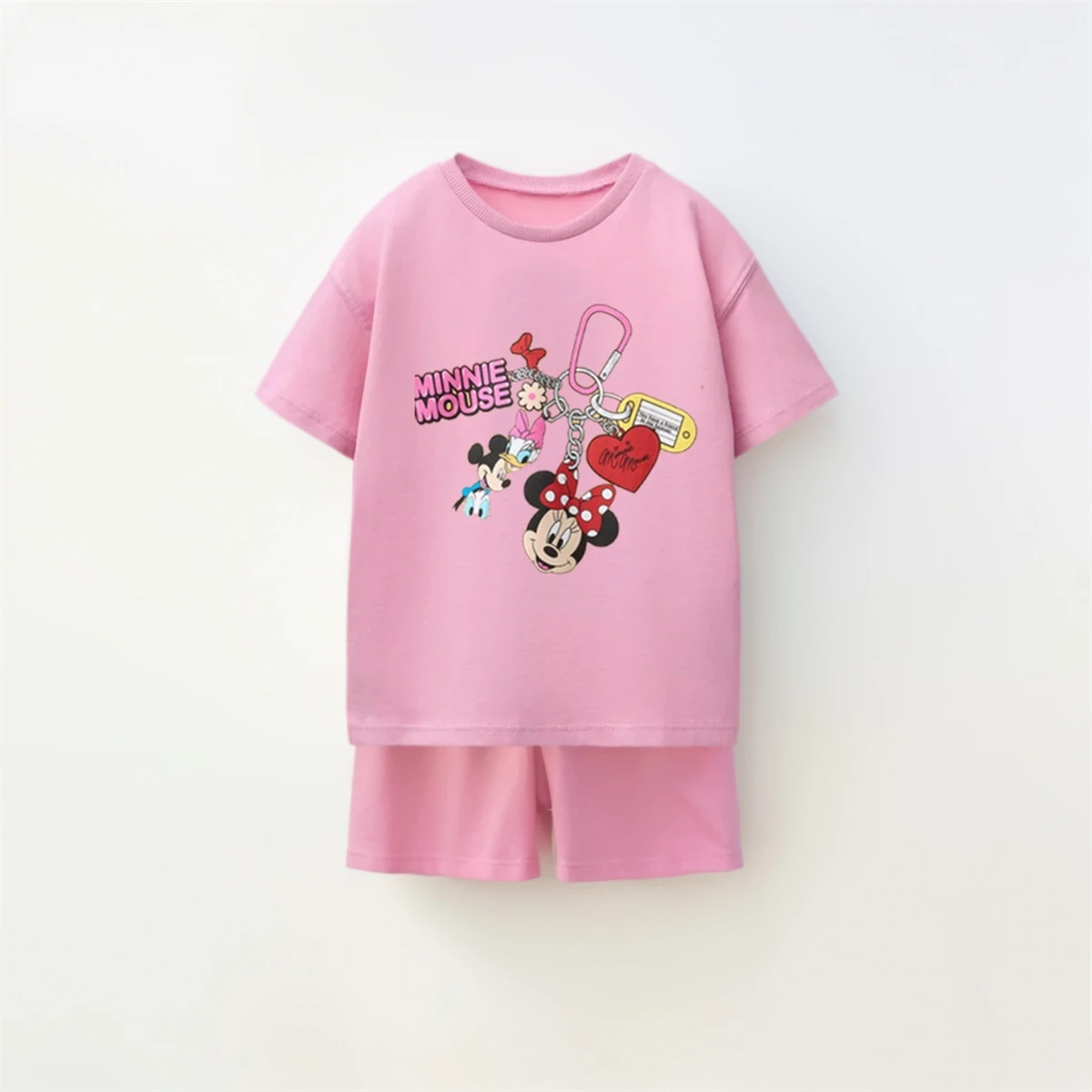Preciosa camiseta + conjunto corto de 2 piezas, camisetas de verano 2026 para niños, pantalones cortos simples y versátiles, trajes de manga corta, ropa de nuevo diseño para niños - imagen 3