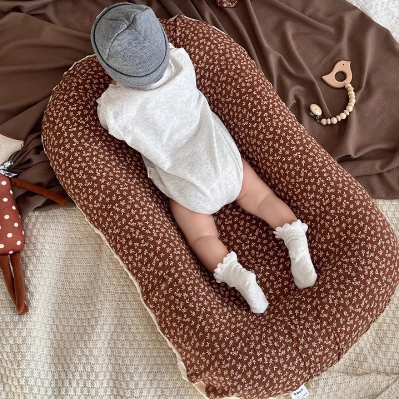 Moisés para bebé, cama para recién nacido, nido, alfombrilla para cambiar pañales de bebé, 2 lados, funda suave y transpirable 100% de algodón, funda extraíble - imagen 2