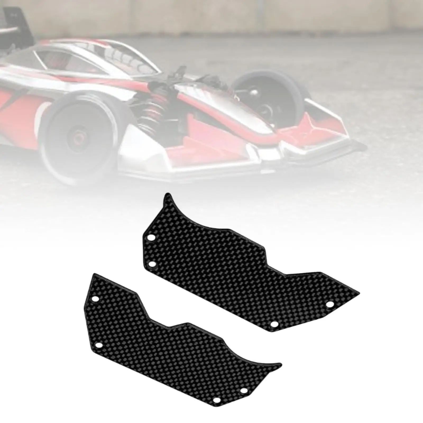 2x RC Air Dam Diffuser Wheel Covers Ti2154218 Professional Lightweight