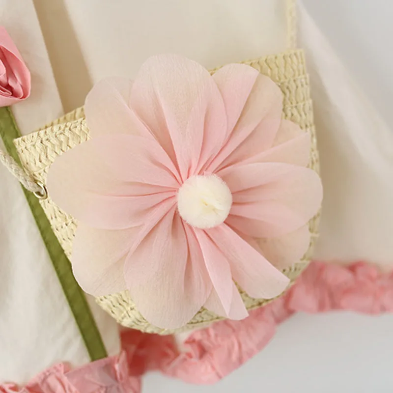 Conjunto verano niña en algodón sin mangas floral estilo coreano - imagen 5