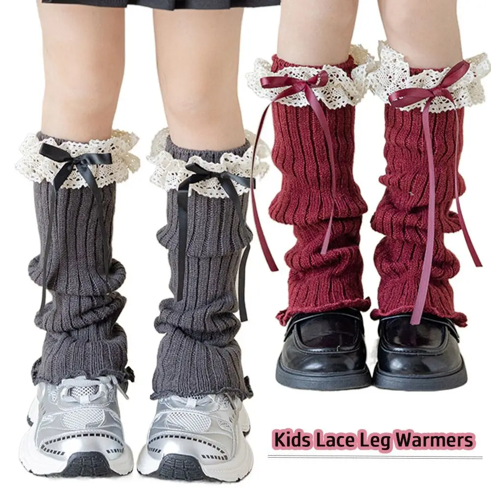 Calentadores de piernas con encaje para bebé - Estilo coreano Lolita - imagen 2