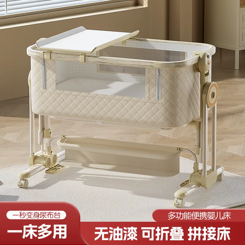 Cuna portátil plegable para bebé – Estructura de aluminio multifuncional