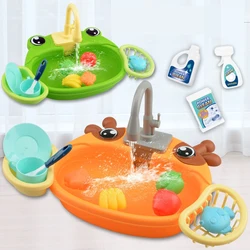 Cocina infantil con fregadero y lavavajillas para niños