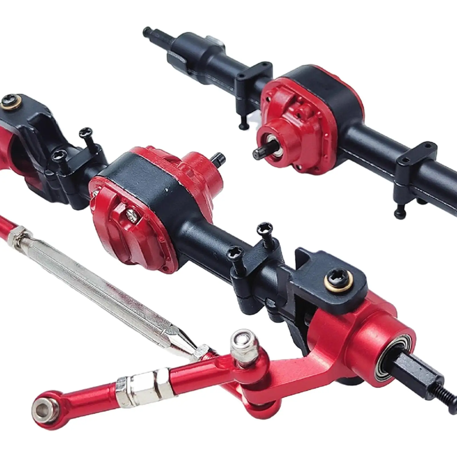 1:12 Scale RC Car Front and Rear Axle Set Accessory Practical Upgrade Parts Bridge Shaft Complete Set for MN82 LC79 RC DIY Parts