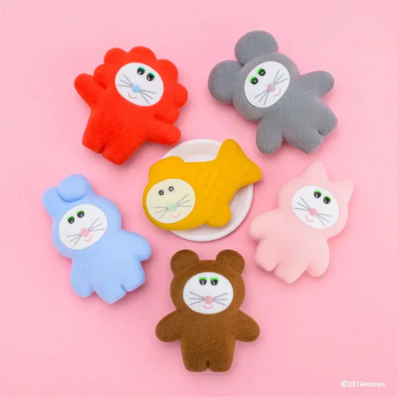 Kenelephant capsule jouets mignon moelleux flocage yeux ronds souris Miniature mascotte partie.4 ours Puku lapin Yaki figurines d'animaux - imagen 5
