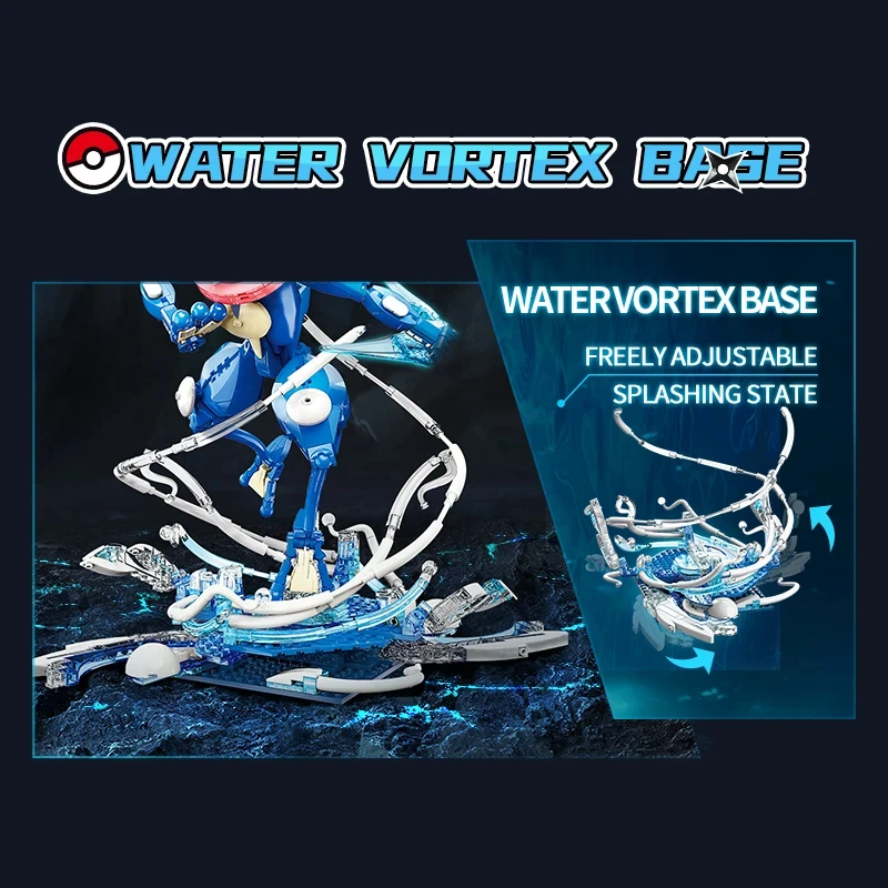 Bloques de construcción Pokemon Greninja de Ash – Figura de película