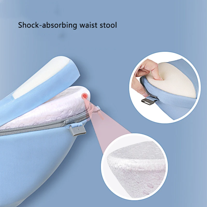 Portabebés ergonómico, taburete de cintura para recién nacido, mochila, bolso de canguro multifuncional, bandolera para bebé, General para todas las estaciones - imagen 5