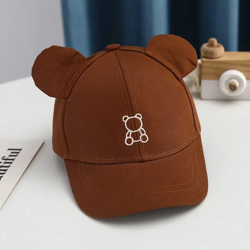 Gorra béisbol infantil con oso bordado – Ajustable unisex - imagen 4