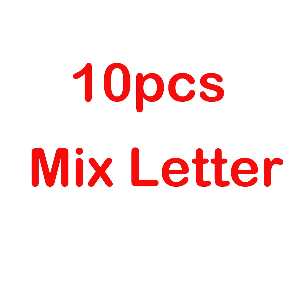 10pcs Mix letter