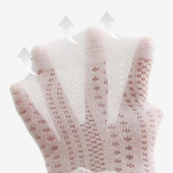 Milangel Calcetines de malla fina para niña – Transpirables con lazo