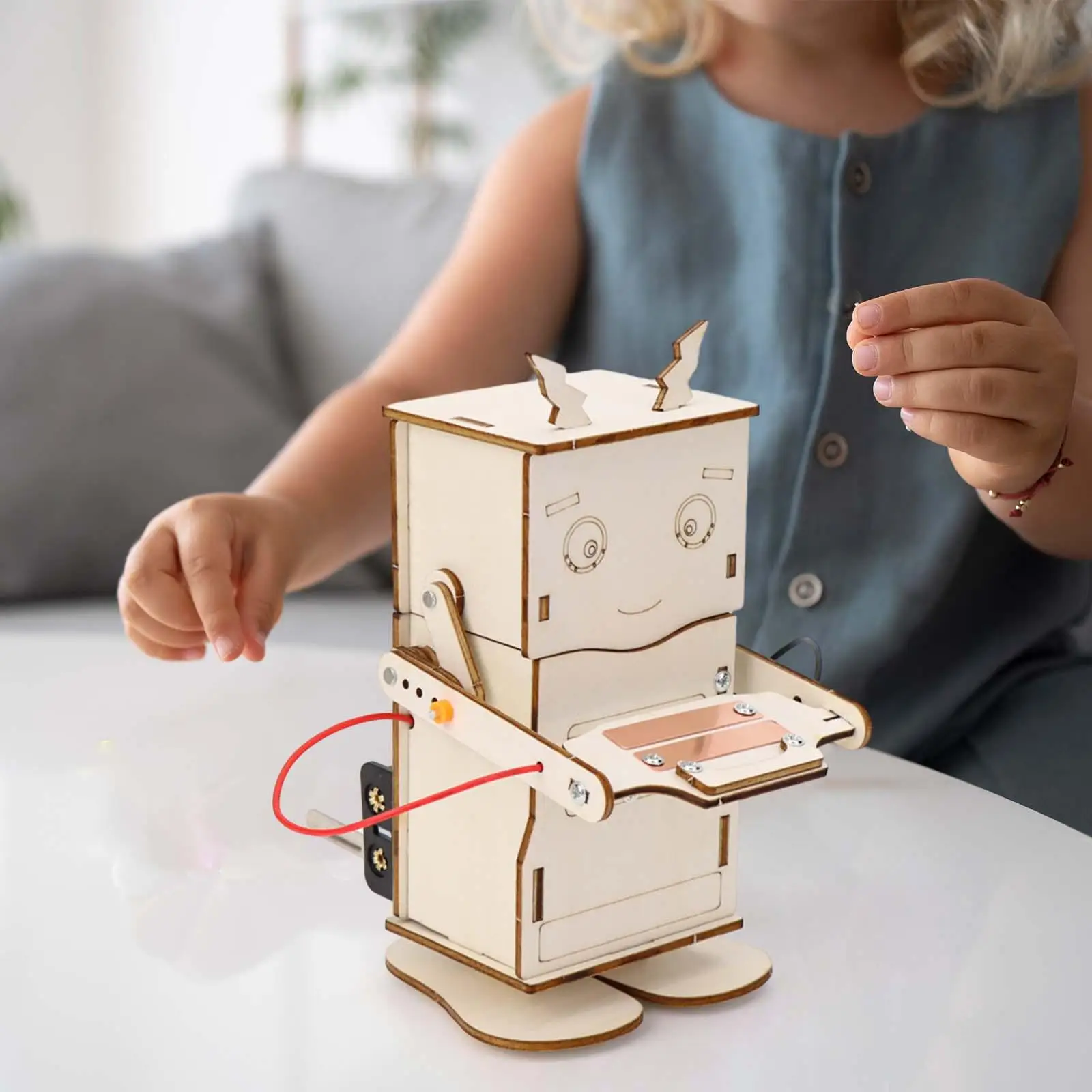 DIY Educational Model Toys Science Experiment Kits Robot Piggy Bank Homeschool Projects Small Inventions for Kids Teens