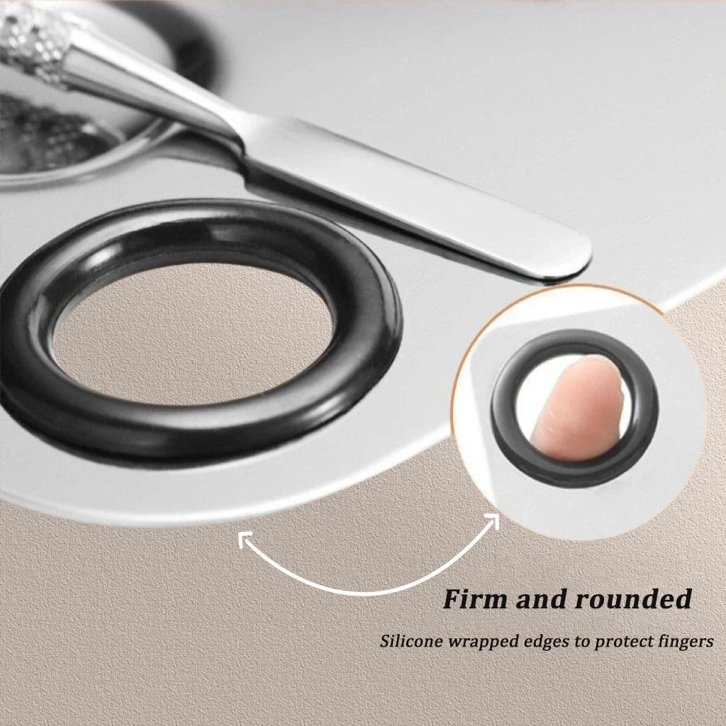 Paleta mezcladora con paleta de espátula, base de maquillaje, mezcla de lápiz labial, sombra de ojos, barra mezcladora de acero inoxidable, herramientas de belleza para uñas-A - imagen 3