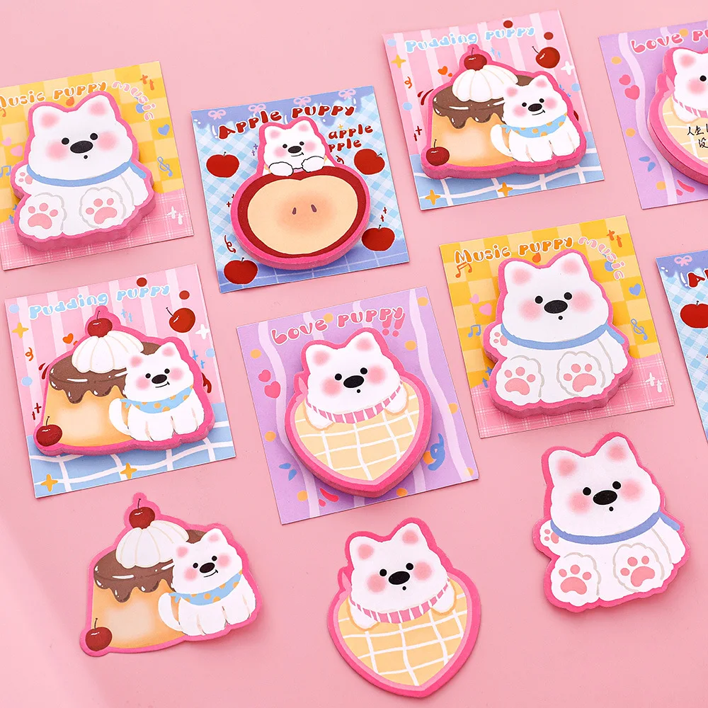 Notas adhesivas con diseño Westie – Blocs infantiles para oficina - imagen 2