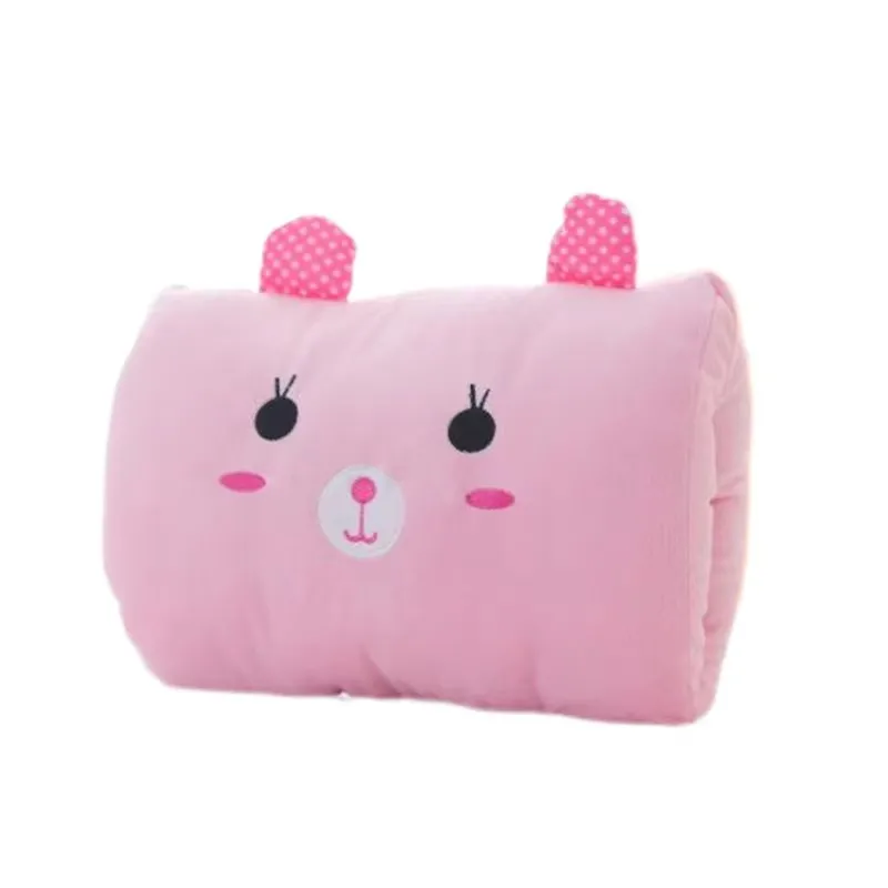 Almohada de viaje infantil térmica con guantes de felpa cómoda - imagen 2