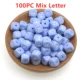 100pcs Mix Letter