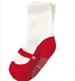 Calcetines antideslizantes de Color caramelo para bebés recién nacidos, calcetines informales de algodón con retales, calcetines suaves para el suelo de 6 a 24 meses