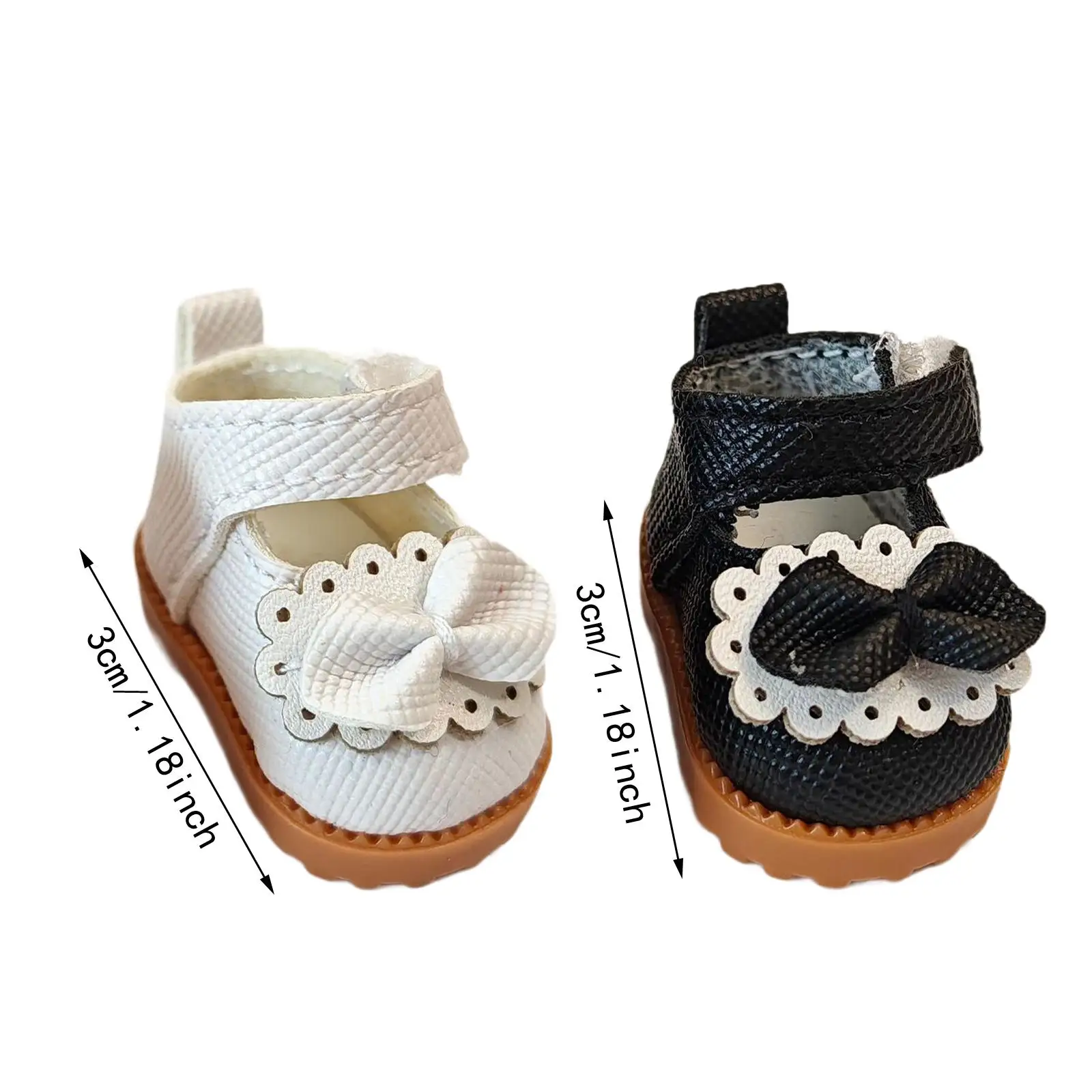 Plush Doll Shoes 2 Pairs Soft Photo Props Decoration Kids Gift Flexibility