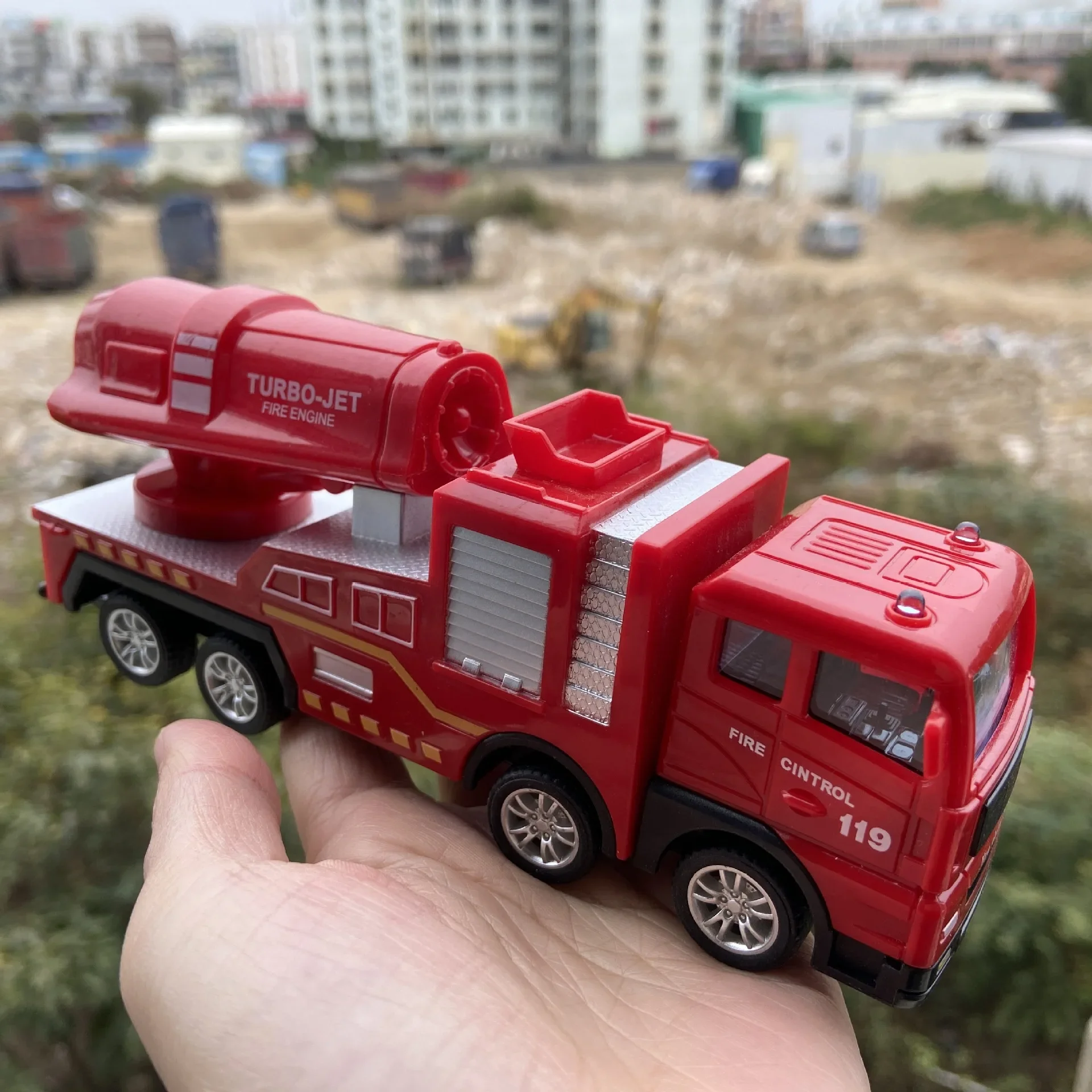 Camión de bomberos con escalera deslizante extraíble para niños - imagen 4