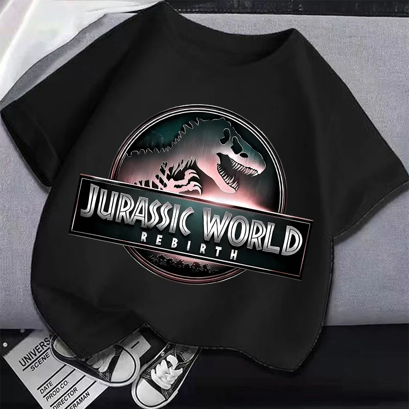 Jurassic World Rebirth Camiseta de algodón manga corta para niños - imagen 4