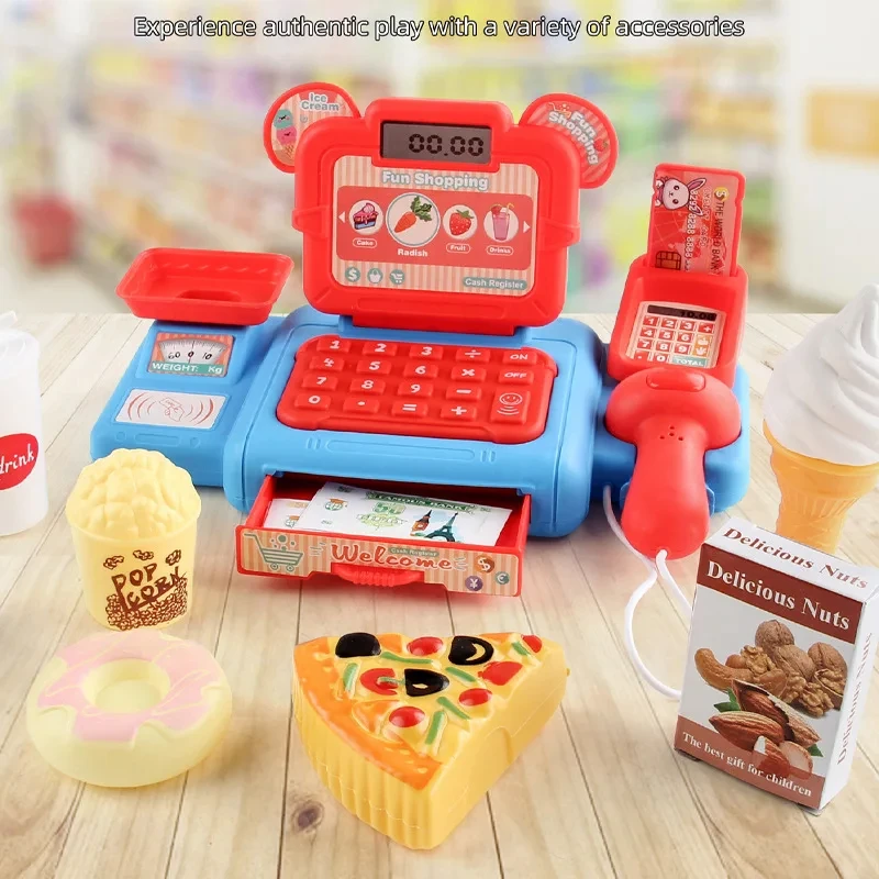 Caja registradora de juguete con sonido y luces para niños - imagen 3