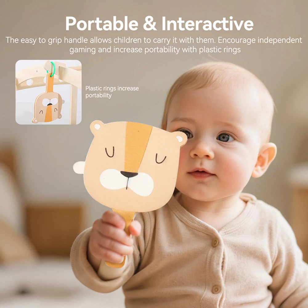 Espejo Montessori para bebé, tablero ocupado de desarrollo Visual para bebé y tarjeta cognitiva de expresión de 6 uds., regalo educativo para tiempo de barriga para recién nacido - imagen 3